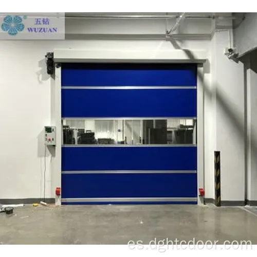 Puerta automática de obturador de alta velocidad de PVC de alta velocidad